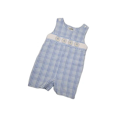 Romper infantil 24 meses 2T fatias de limão azul e branco preppy clássico dinheiro antigo - Imagem 1 de 4