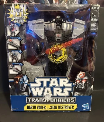 Hasbro Star Wars Transformers Darth Vader To Star Destroyer Action Figure NIB - Image 1 of 4