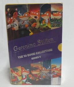 Geronimo Stilton - 10 Book Collection (Series 4) Box Set - Ages 5-7 Sealed New - Picture 1 of 7