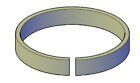 612-350-112-SC - 600 Nylon Wear Ring with an ID 3.250 X OD 3.500 X Height 1.125