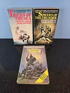 Vintage 3 X Robert E. Howard Novels Creator Of Conan 1970s UK Early Editions - Foto 1 di 24