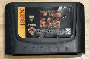 Sega Genesis 32X WWF Raw Cartridge Only Tested And Working Label Wear - Picture 1 of 7