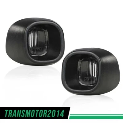 Lâmpada de placa de licença 2 peças traseira parachoque compatível com Chevy S10 GMC Sonoma preta  - Imagem 1 de 4