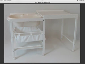 Geuther Hanna 4852 Wickeltisch mit Badewanne und Wickelauflage - Bild 1 von 8