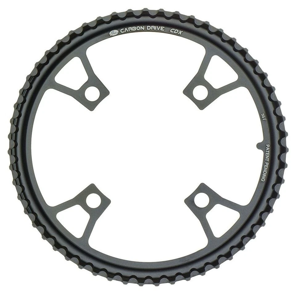 Gates CDX Riemenscheibe 55 Zähne 4-Loch 104 BCD schwarz Kettenblatt Center Track - Bild 1 von 4