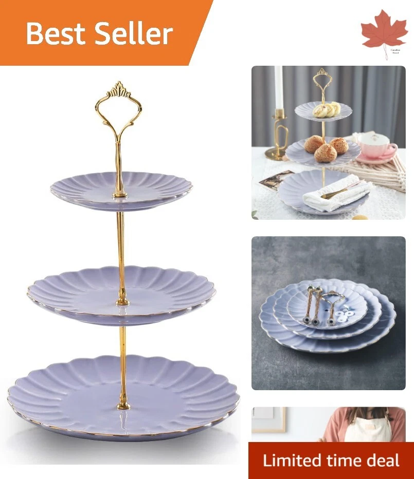 Elegant Ceramic Stand - Pumpkin Design - Ideal for Weddings and Tea Parties Foto 1 de 4