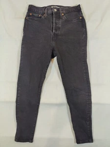 Levi's Jeans Damen W27 Wedgie Fit Skinny Button Fly High Rise Stretch Denim Bla - Bild 1 von 12