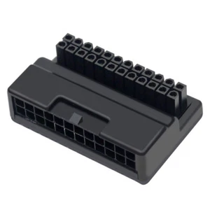 UK- ATX 24 Pin To 90 Degree Power Turn Adapter 24Pin Power Interface Module - Photo 1/10