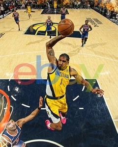 Foto de baloncesto de la NBA Obi Toppin Dunking Action Indiana Pacers 8x10 - Imagen 1 de 1