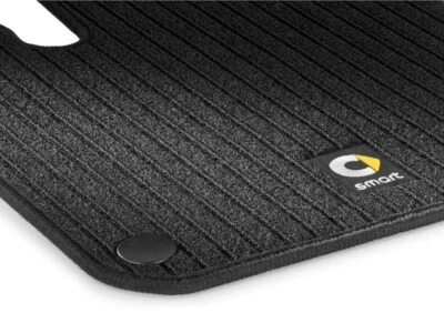 SMART C/A 453 ForTwo/EV/EQ/Cabrio Original Rips Fußmatten 2-teilig Schwarz Neu - Bild 1 von 2