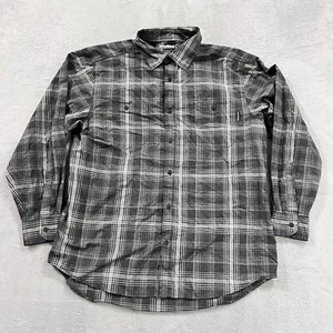 Wolverine Flannel Button Up Shirt Men's XL Plaid Long Sleeve 100% Cotton - Picture 1 of 7