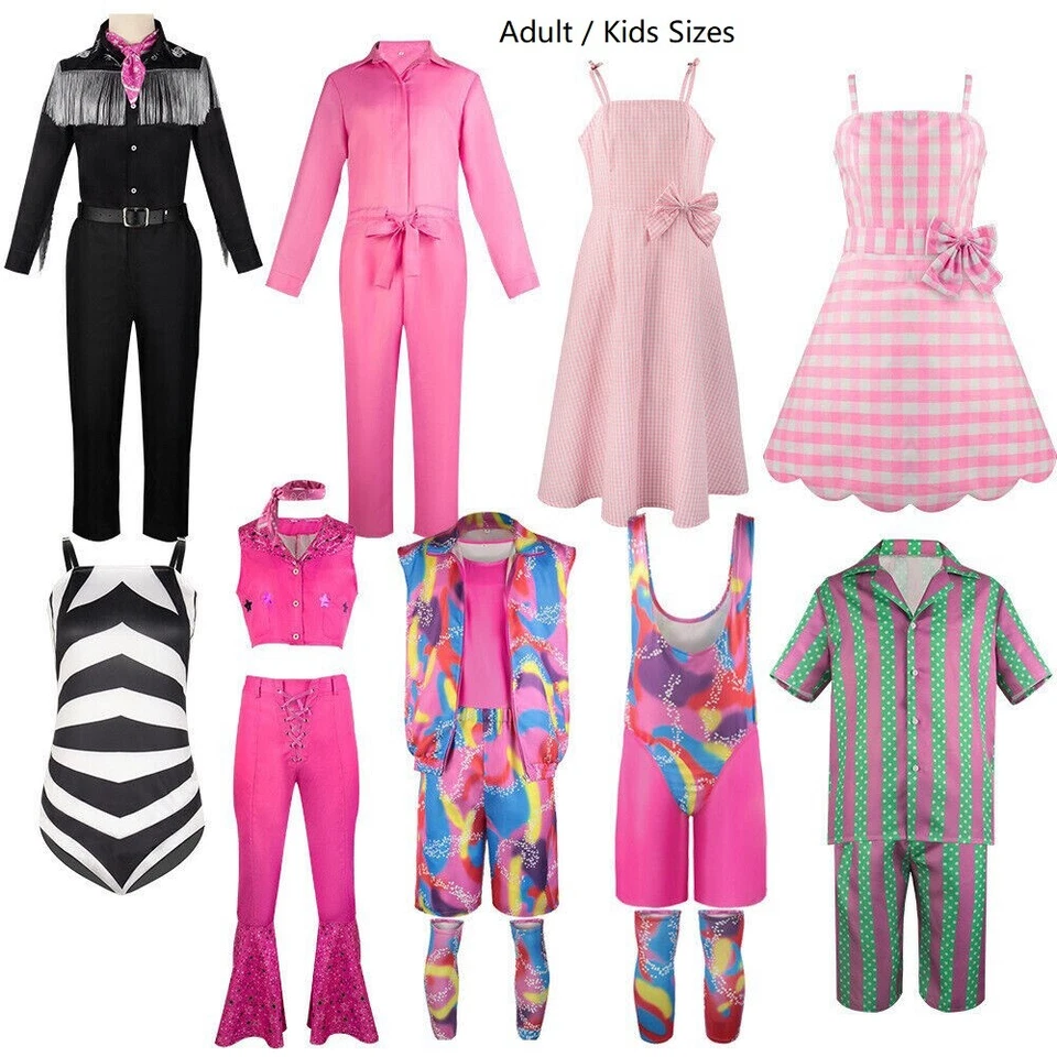 2024 Movie Barbie Ken Cosplay Halloween Costume Uniform Mens Womens Fancy Dress