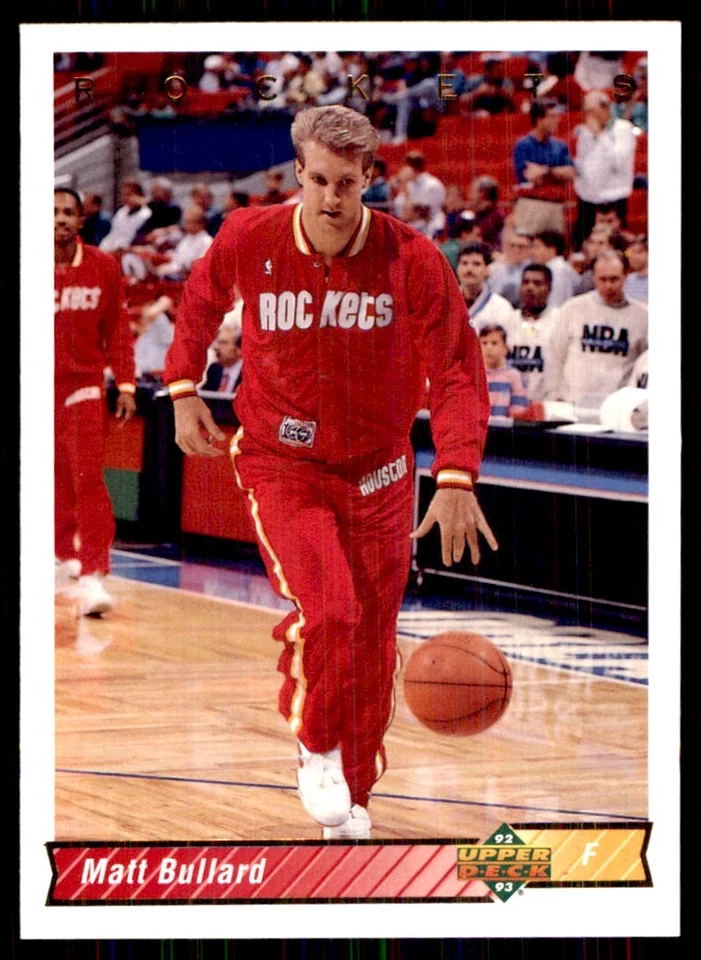 1992-93 Upper Deck Matt Bullard Houston Rockets #99 - Image 1 of 2