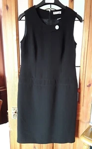 Anne Weyburn Smart Ladies Black Dress Size 14 Length 31ins - Picture 1 of 9