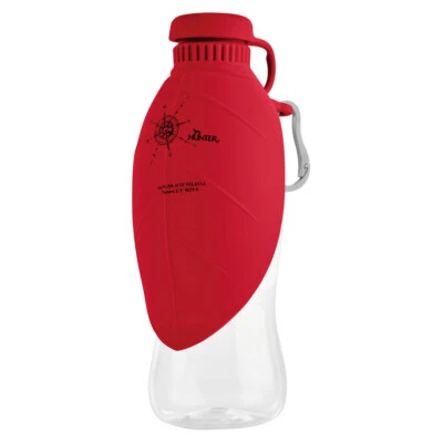 Hunter Outdoor Trinkflasche mit Silikonnapf für Hunde rot 550ml 20cm - Bild 1 von 4