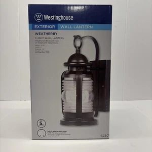 Westinghouse 62301 Weatherby One-Light Exterior Wall Lantern, Weathered Bronze - Picture 1 of 7