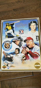 1992 UPPER DECK COMMEMORATIVE SHEET TIGERS SPARKY ANDERSON OLIVER CAMPANERIS SGA - Picture 1 of 1