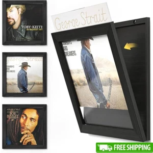 Vinyl Record Frame Wall Display Front Opening 3-Pack Album Protector Art Decor - Picture 1 of 7