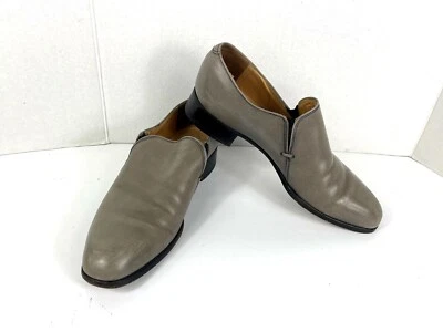 Johnston & Murphy Loafers Men 8.5B Aristocrat Shoes Gray Patent Leather Slip On - Image 1 of 4