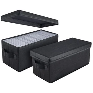 Paquete de 2 cajas de almacenamiento para CD con capacidad para 30 CD - Picture 1 of 6