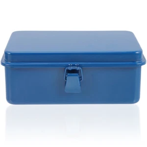 Hip Roof Tool Box Storage Iron Portable Toolbox Small Basic Kit for Home - Picture 1 of 12