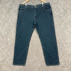 Wrangler Mens Jeans Size W46 L32 Straight Leg Big Fit Zip Fly Denim 79.16