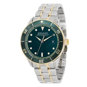 Movado 3650127 Men's Heritage Green Dial Quartz Watch