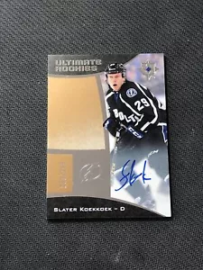 2015-16 UPPER DECK ULTIMATE SLATER KOEKKOEK ROOKIE AUTO SILVER #ed 268/299 - Picture 1 of 2
