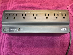APC UPS Battery Back-Up 600 And Surge Protector 7 Outlets, 1 USB •NO BATTERY• - Picture 1 of 5