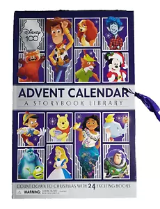 Disney 100 Advent Calendar a Storybook Library: Countdown to Christmas 2024 NEW - Picture 1 of 4