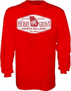 Langarm-T-Shirt Georgia Bulldogs Herren rot College hausgemacht - Bild 1 von 5