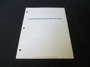 Vintage Advertising Ephemera U. S. Baird Corp Dual Feeding Gets Two-For-One - Picture 1 of 4
