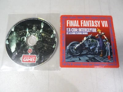 RARE Final Fantasy VII 7 for Windows PC CD-ROM Magazine Demo Disc PC 92 PS1 - Image 1 of 3