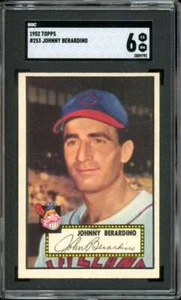 1952 Topps #253 Johnny Berardino Indians SGC 6 EX-NM - Picture 1 of 2