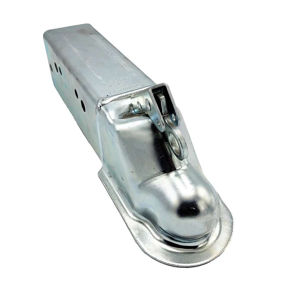 Titan Straight Tongue Trailer Coupler Zinc-Plated 21K 3" Chan 2-5/16" USA Made - Image 1 of 4