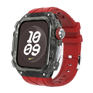 Do Apple Watch Series 10 46mm przezroczyste etui z paskiem ochrona wytrzymała - Zdjęcie 1 z 11