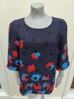 Ladies Top by Boden - Size 10 - Navy/ Red