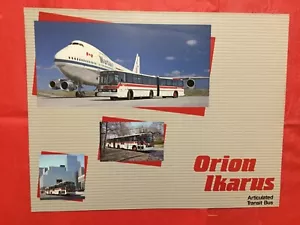 ORION "IKARUS ARTICULATED TRANSIT BUS" Canadian Bus Dealer Sales Brochure - Picture 1 of 3