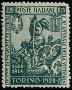 Italia 1928 francobolli commemorativi MH Sas 236 CV $44,00 180617085 - Foto 1 di 1