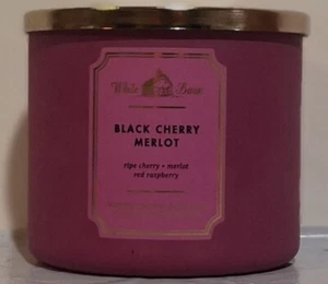 White Barn Black Cherry Merlot 14.5 oz  3-Wick Candle  - Picture 1 of 1