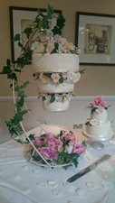 Hanging Cake stand, Suspended cake,frame hanger + hanging acrylic cake plate kit