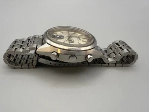 SEIKO 7018-7000 Automatic Date Men's Watch Silver Dial  Vintage Working Used - Picture 1 of 19