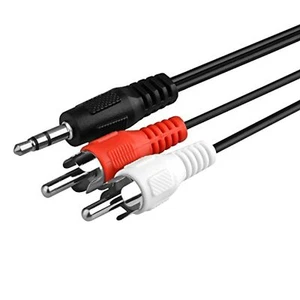 Stereo 3.5MM To 2 X RCA Audio Y-Adapter Cable 6 Ft Electronics Accessories Elect - Picture 1 of 5