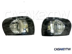 Crystal Black Corner Lights Lamps 1995-2000 E-MARK SUBARU IMPREZA GC8 - Picture 1 of 4