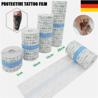 MARKENLOS 5M DIY Bandagen Tattoo Aftercare Bandage Wasserdichte Tattoo Film Second Skin DE