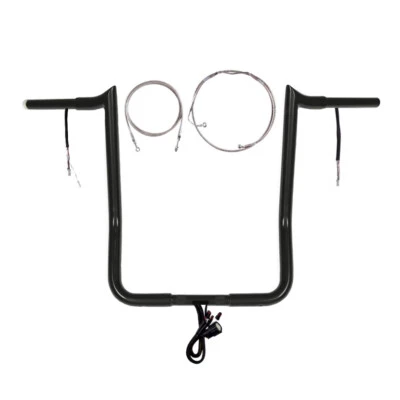 Kit Yaffe precableado negro 16" 1 1/4" Harley Street Glide 2016-2023 con crucero con ABS Foto 1 de 2