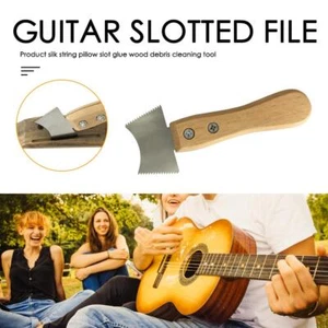 Guitar Fret Saw Blade Slotted Hole Guitar Nut Saddle File Slot Cleaning Tool - Picture 1 of 7