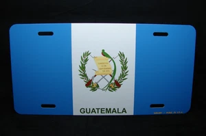 GUATEMALA GUATEMALAN FLAG METAL NOVELTY CAR LICENSE PLATE AUTO TAG - Picture 1 of 15