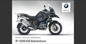 2017 BMW R 1200 GS Adventure USA owner's manual - Picture 1 of 15