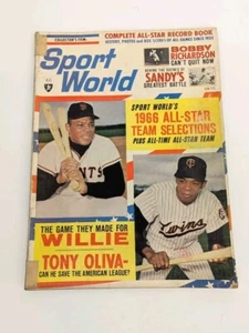 Vintage Sport World Magazine- Willie Mays - SF Giants - Aug 1966 - MLB - Picture 1 of 5